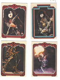 Lot Of Four Kiss Trading Cards No 34 42 43 49