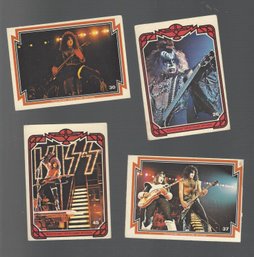 Lot Of Four Kiss Trading Cards No 26 30 37 45