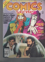 Comics Scene No 6 Nov 1982 SB Merlins Magic Captures The Creators Of Camelot 3000 Free Poster