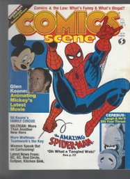 Comics Scene No 8 March 1983 SB The Amazing Spiderman Animating Mickey Cerebus Family Circus