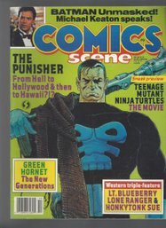 Comics Scene No 9 SB 1989 Batman The Punisher Teenage Mutant Ninja Turtles Green Hornet Lt Blueberry