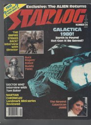 Starlog No 34 May 1980 SB Galactica Doctor Who Martian Chronicles Star Wars Buck Rogers
