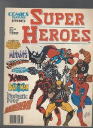 Comics Feature Presents Super Heroes No 1 Fall 1987 SB Xmen Fantastic Four Batman Spiderman And More