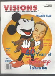 Visions Premiere Issue Vol 1 No 1 Autumn 1995 SB 40 Years Of Disney Television Outer Limits MTVs Oddities