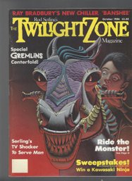 Rod Serlings The Twilight Zone Magazine Vol 4 No 4 Oct 1984 SB Gremlins To Serve Man Ride The Monster