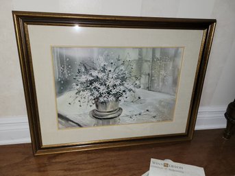 Signed Numbered 201/1200 Impressionist Lifelike Art Framed Limited Edition Lithograph Print - 4