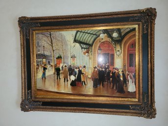 Masterpiece Recreation Of Outside The Theatre Du Vaudeville By Jean Beraud French Impressionist Art Framed 5