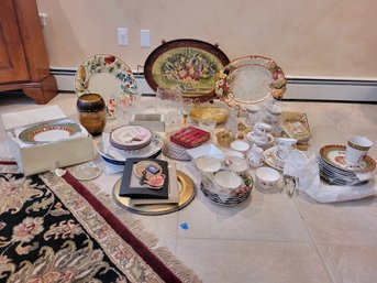 Large Mixed Estate Lot Of Decorative Barware Glassware Kitchen Goods Tableware Miscellaneous - 73