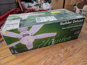 Hunter Fan 53089 52' Indoor Ceiling Fan With 5 Reversible Blades And Light In White Brand New Sealed - 3