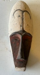 Vintage African Fang Gabon Mask Carved Wood Elongated Face