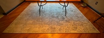 Large Patterned Textured Floor Rug For Dining Room Carpet
