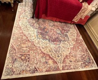 Large Persian Pattern Cream Area Floor Rug Carpet (8' X 10')