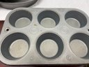 Baking Lot - 4-6 Count Muffin Trays, 1- 9inch Pie Plate, 1-9inch Cake Pan, 1- 7.6inch Square Cake Pan