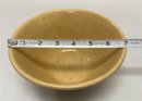 7 Inch Vintage Yellow Ware Bowl Stoneware With Rings.