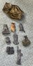 Large Lot Of Vintage Collectible Owls Mostly Pewter And 1 Prospector.