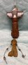 American Indian, Native Americans Hanging Totem Wind Chime And Leather Vest