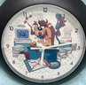 1996 Warner Bros Wall Clock Featuring Taz