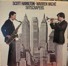 Scott Hamilton Warren Vache Skyscrapers Record Lp Vinyl