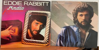 2 Records Eddie Rabbitt, Radio Romance/horizon Album Lp Vinyl Record