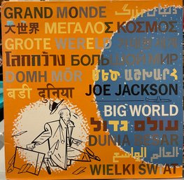 Lp Record Vinyl Joe Jackson Big World 2 Record Set W/insert Book
