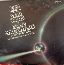 Star Wars And Close Encounters Of The Third Kind LA Philharmonic Orchestra Zubin Mehta Cndts Record LP Vinyl