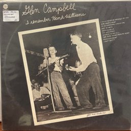 Glen Campbell I Remember Hank Williams Record Album Lp Vinyl
