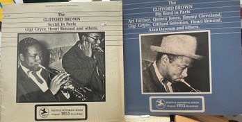 2 Records The Clifford, Brown Big Band In Paris/sextet In Paris Lp Record Vintl