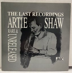 Last Recordings, Artie Shaw, Rare Unreleased, Gatefold Lp Album Vinyl Record