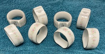 Lot Of 8 - Ceramic Napkin Holder - Floer Design