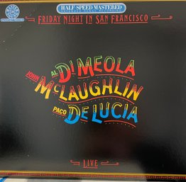 Audiophile Press Friday Night In San Francisco Al Di Meola John McLaughlin Paco De Luca Album Lp Vinyl Record