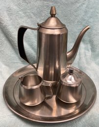 Oneida Stainless Steel Tea Serving Set