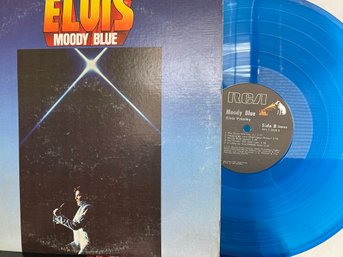 Elvis Presley Moody Blue On Blue Vinyl Record Lp Vinyl