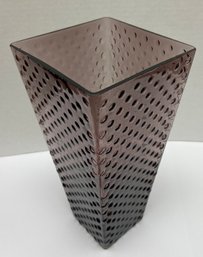 Amethyst Vase - Hobnail Pattern - Like New