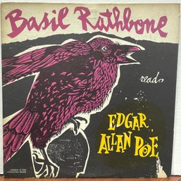 Basil Rathbone Reads Edgar, Allan Poe Record Vinyl LP Album