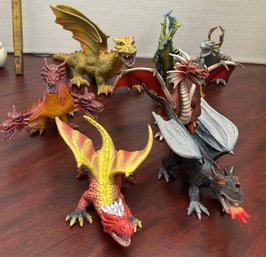 There Be DRAGONS! Lot Of 7 Dragons! Great For RPGs