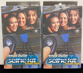 New Two Selfie Kits Remote Shutter Includes Tripod