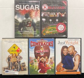 Five Action Romance Comedy Sports Horror Movie DVDs Titles Listed Below