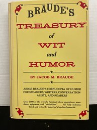 Braudes Treasury Of Wit And Humor By Jacob M Braude B114