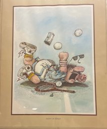 Gary Patterson Agony Of Defeat Poster Print Cartoon