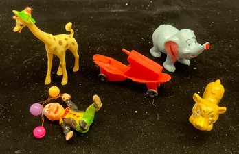 Lot Of Five Small Plastic Figures For Kids