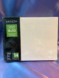 Arteza 8x10 Canvas Panel (Pack of 14)