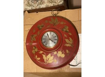 Vintage Metal Oxford Company Wall Clock. Working
