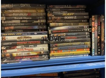 Small Lot Of 38 DVDs. Mixed Titles And Genres.