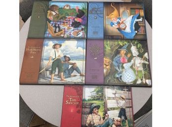 5 Oversized Childers Classic HC Books Oz, Huck Finn, Alice Wonderland, Willow