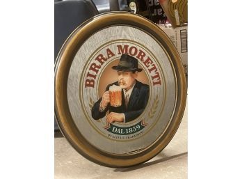 BIRRA Moretti Bar Beer Sign Mirror Advertising