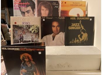 Nice Record LP Lot Of 7 Neil Diamond Albums ALL Vinyl Is Excellent To NM Condition.