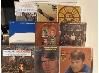 Lp 33 1/3 Mixed Lot Mostly Country Many Old School Country