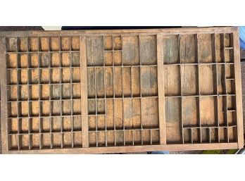 Wood Ink Type Set Tray NoType. Tray Only. Crafting.