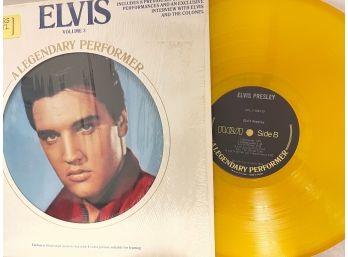 Elvis Presley A Legendary Performer Vol 3 GOLD VINYL Edition With Color Pictures CPL13082 Vinyl Record Ip