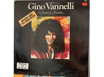 Gino Vannelli A Pauper In Paradise In A W/ Poster White Label Promo Album LP Vinyl Record